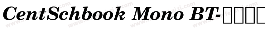 CentSchbook Mono BT字体转换